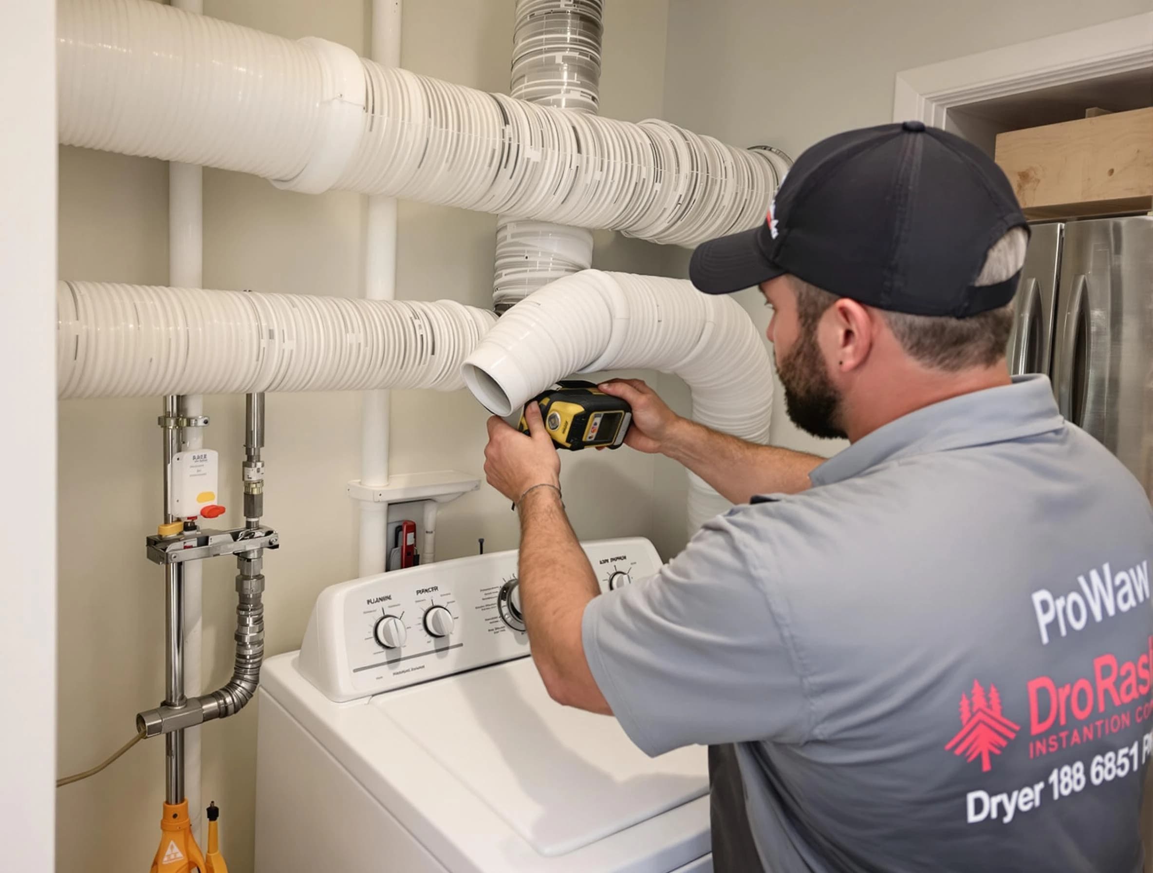 Professional dryer vent hose installation by Methuen Town Dryer Vent Cleaning in Methuen Town