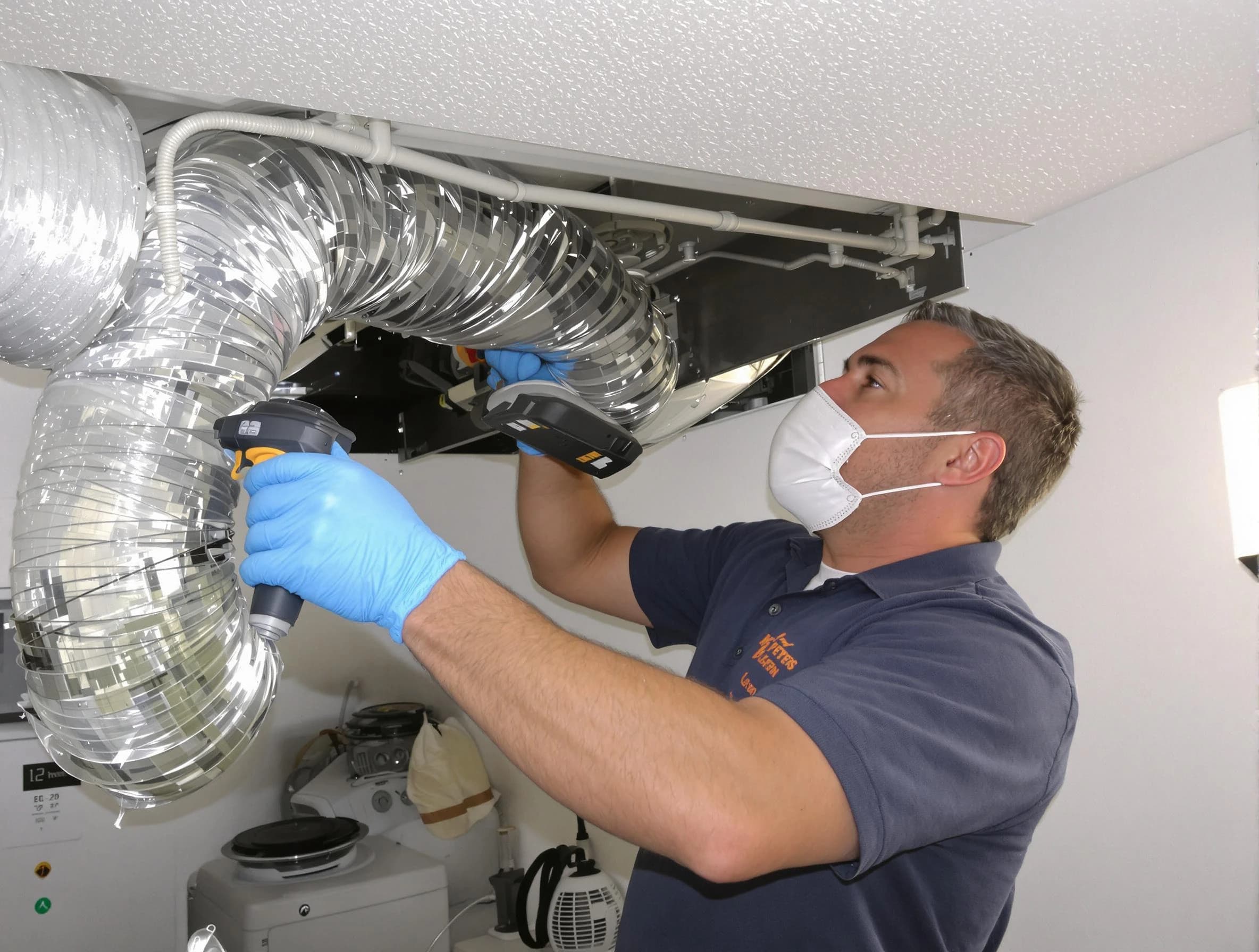 Methuen Town Dryer Vent Cleaning professional performing thorough residential dryer vent cleaning in Methuen Town